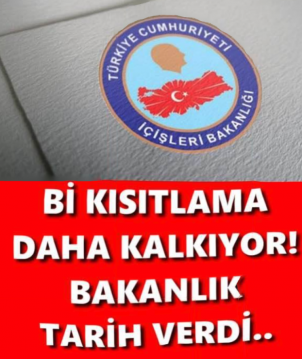 BAKANLIK TARİH VERDİ