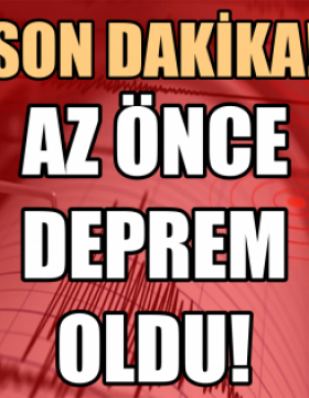 Az önce deprem oldu! İlk bilgiler...