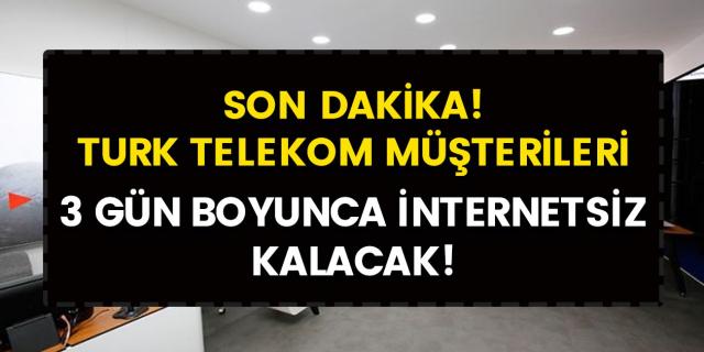  İnternetler kesilecek! 6 – 7 ve 8 Ocak tarihlerinde 9 il ve 20 ilçede internet kesintisi duyurusu geldi