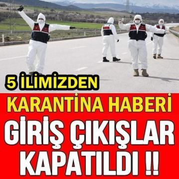 5 İLİMİZDE MUTASYONLU KORONA