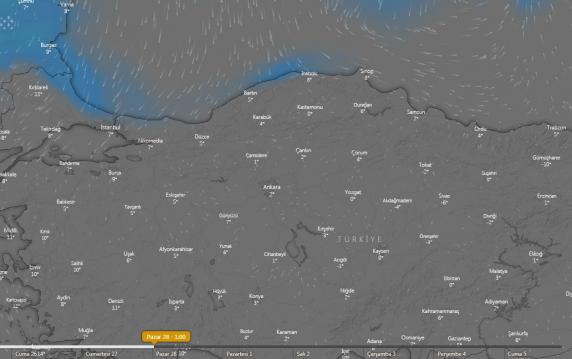Uydu görüntüleri bas bas bağırıyor. Güneş açtı diye sevinmeyin kar ve soğuk hava geri geliyor tarih belli oldu