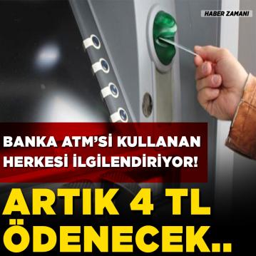 Banka atm'si kullanan herkesi ilgilendiriyor