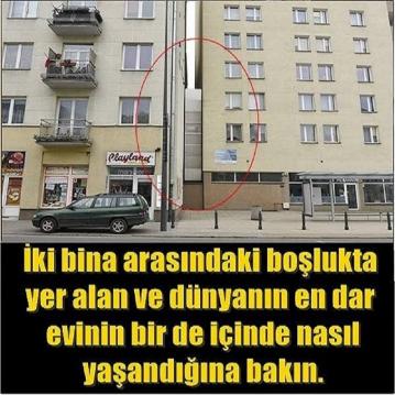 En dar evinin bir de içine bakın