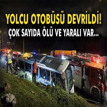 Manisa'da yolcu otobüsü kazası! Çok sayıda ölü ve yaralı var