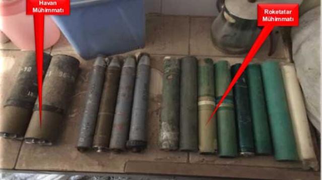 Şırnak'ta PKK'nın cephaneliği ve reviri bulundu