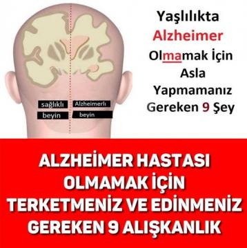 ALZHEİMER OLMAMAK İÇİN