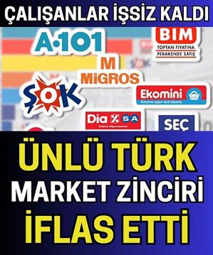 Türk Marketi İflas Bayrağını Çekti