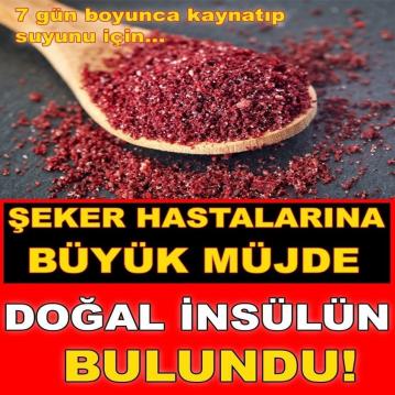 Şeker Hastalarına Müjde! Doğal İnsülin Bulundu!