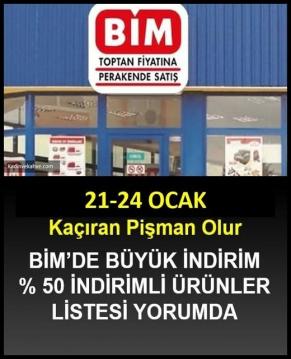 BİM'de büyük indirim günleri!