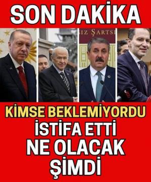  İstifasını Bastı!