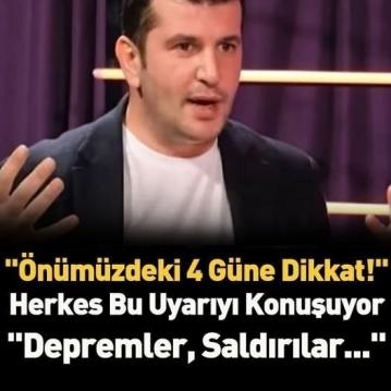 Önünüzdeki 4 Güne Dikkat dedi