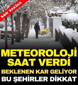 Meteoroloji Genel Müdürlüğü’nden Sarı Alarmlı Uyarı