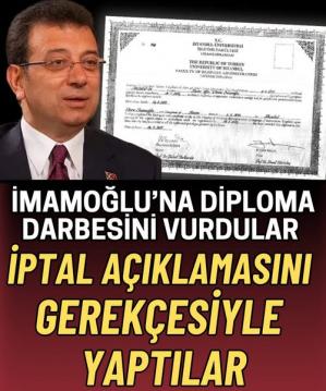 İmamoğlu’na diploma soruşturmasında yeni gelişme!