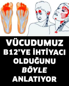 Vücudumuz B12’ye İhtiyacı Olduğunu Böyle Anlatır.
