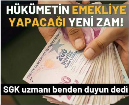 İşte hükümetin emekliye düşündüğü yeni zam