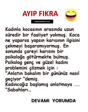 Adamın birinin sorunları varmış