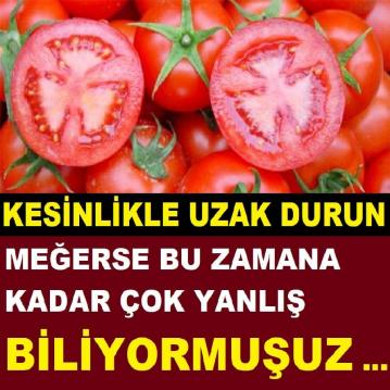 Domatesin bütün faydasını yok ediyor Bu alışkanlıktan vazgeçin
