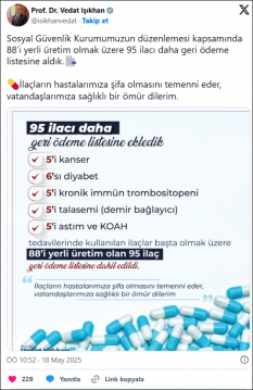 geri ödeme listesine alındı