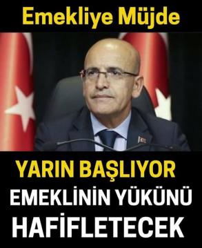 Emekliye Büyük Müjde!