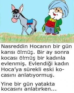 Nasreddin Hocanın bir gün karısı