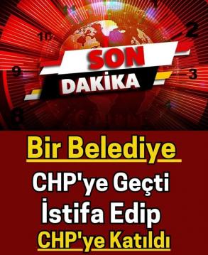 Bir belediye CHP'ye geçti