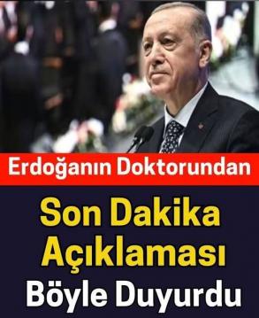 Erdoğan Çok Üzülerek Açıkladı
