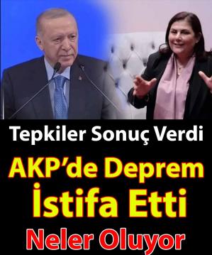 AK Partili ilçe başkanı istifa etti!