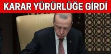 Tüm Türkiye'de yürürlükte.