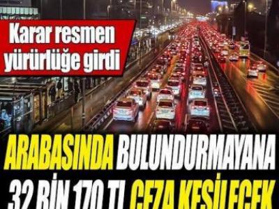 araç sahiplerini ilgilendiriyor