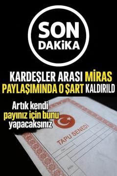 KARDEŞLER ARASINDA MİRAS