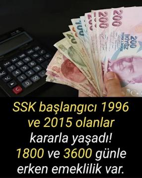 3600 Prim Günüyle Emeklilik Hakkı Geliyor