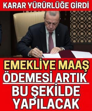 karar yürürlüğe girdi