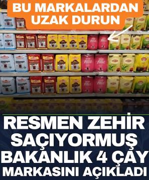 Bakanlık 4 Çay Markasını İfşa etti