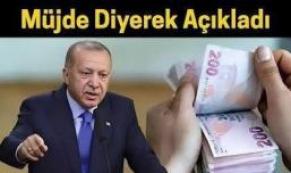 müjde diyerek açıkladı