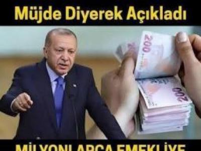 müjde diyerek açıkladı