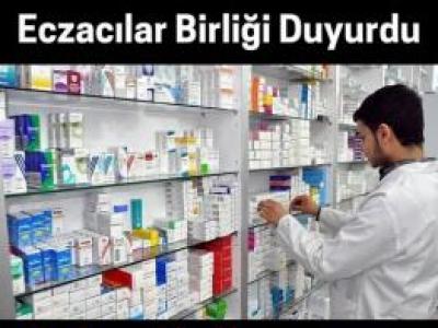 Türk Eczacıları Birliği Duyurdu
