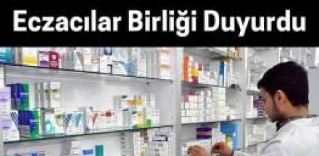 Türk Eczacıları Birliği Duyurdu
