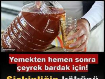 Yemekten hemen sonra