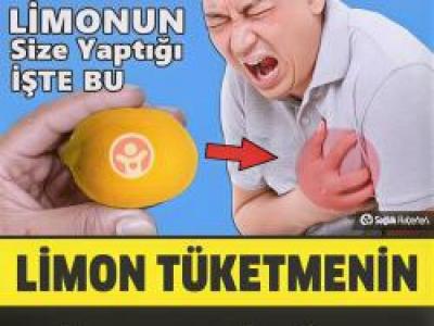 Her sabah limonlu su