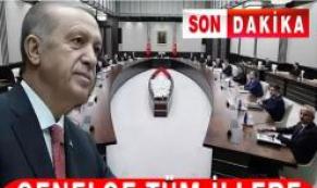 genelde tüm illere gönderildi