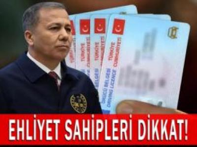 ehliyet sahipleri için Son uyarı
