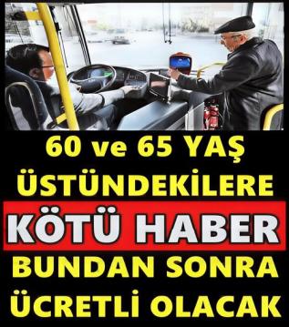 65 Yaş Üstüne Artık Yasak