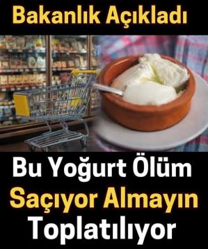 Yoğurt Toplatılıyor