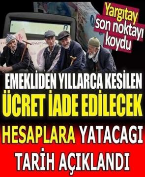 İade başlıyor artık