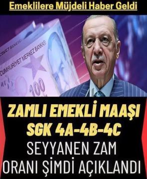 Emeklilerin Yeni Maaşları Belli Oldu