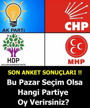 Anket Sonucu geldi
