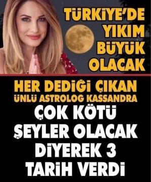 Ünlü astrolog 3 tarih üzerine durdu