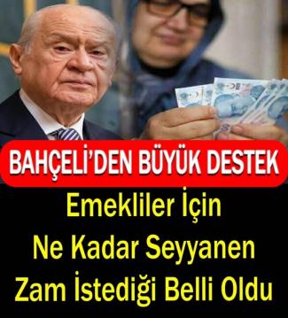 Bahçeli'den emeklilere görülmemiş destek