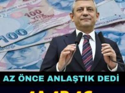 Masadaki rakam belli oldu