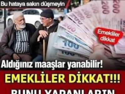 E'mekliler D!kkat Bunu Yapanın Ma'aşı Yanıyor
